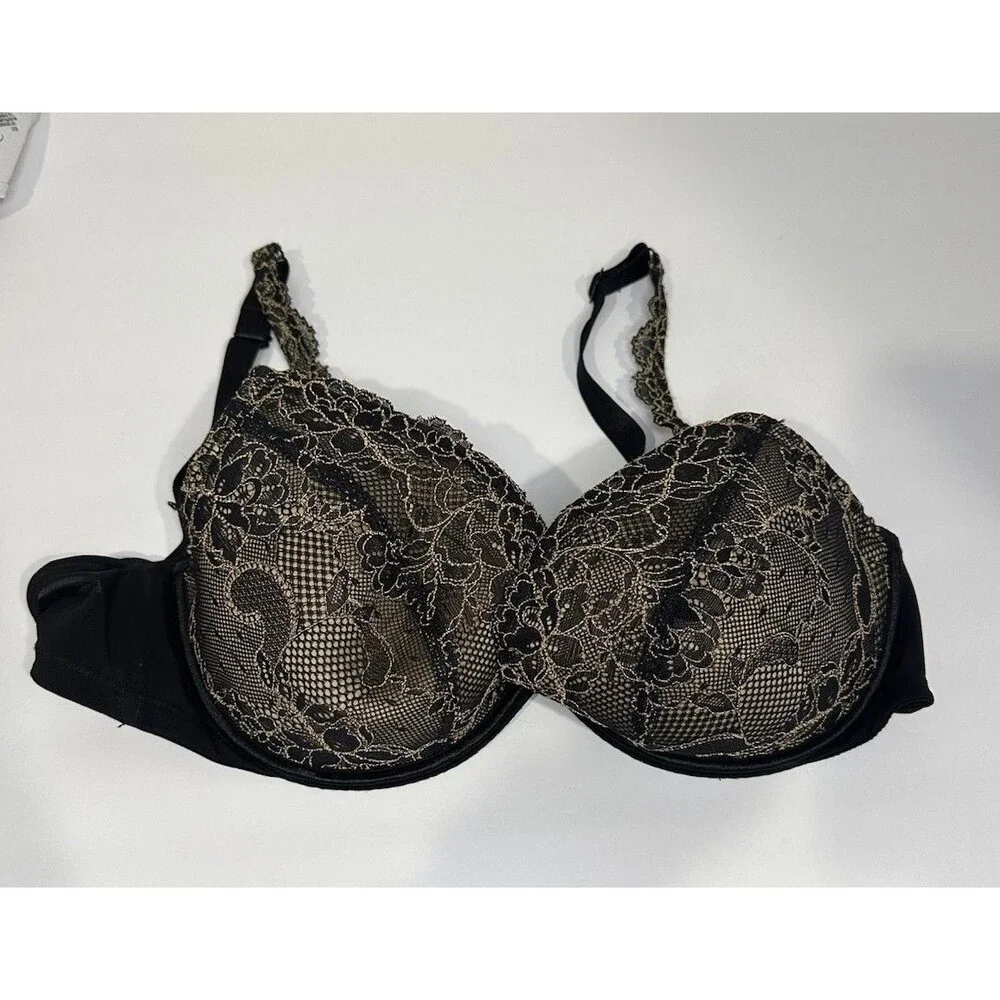Cacique Bra 40C Plunge Lace over Sexy Lane Bryant - Picture 1 of 15